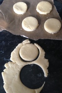 Cutting the dough into shape