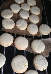 Biscuits just out of the oven